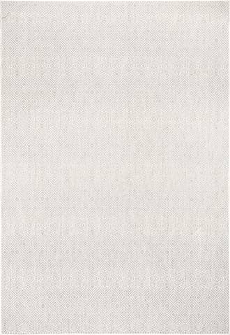 Grey Birdseye Striped Indoor/Outdoor Rug swatch