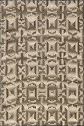 Charcoal Greek Tiles Indoor/Outdoor Rug swatch