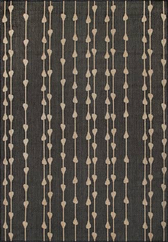 Charcoal Raindrop Cascade Indoor/Outdoor Rug swatch