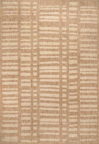 Brown Faded Stripes Indoor/Outdoor Rug swatch