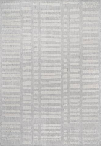 Grey Faded Stripes Indoor/Outdoor Rug swatch