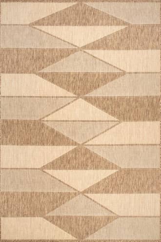 Beige Ombre Diamonds Indoor/Outdoor Rug swatch