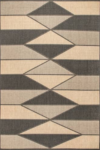 Charcoal Ombre Diamonds Indoor/Outdoor Rug swatch