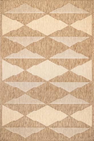 Beige Ziggy Diamonds Indoor/Outdoor Rug swatch