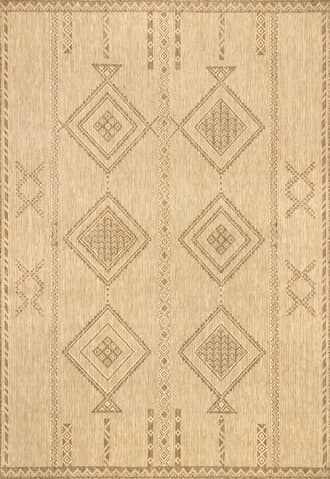 Beige Tessa Geometric Indoor/Outdoor Rug swatch