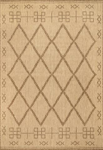 Beige Sadie Trellis Indoor/Outdoor Rug swatch