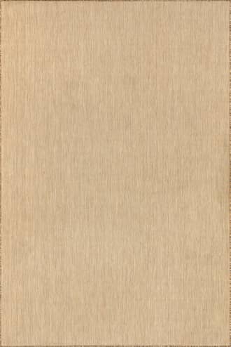 Natural 6' 7" Dorinda Hazy Solid Indoor/Outdoor Rug swatch