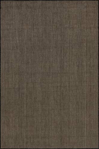 Dark Grey 6' 7" Dorinda Hazy Solid Indoor/Outdoor Rug swatch