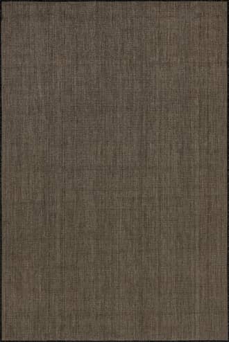 Dark Grey 9' 6" x 12' Dorinda Hazy Solid Indoor/Outdoor Rug swatch