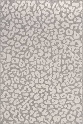 Light Grey Jaelyn Leopard Spotted Indoor/Outdoor Rug swatch