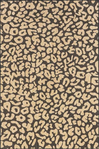 Dark Grey Jaelyn Leopard Spotted Indoor/Outdoor Rug swatch