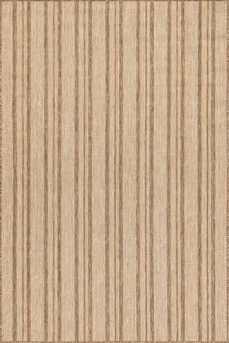 Natural Gazania Striped Indoor/Outdoor Rug swatch