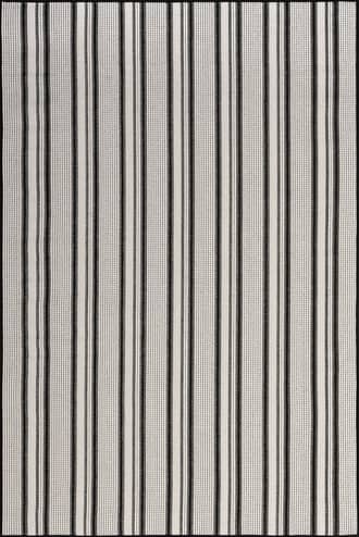 Black Gazania Striped Indoor/Outdoor Rug swatch