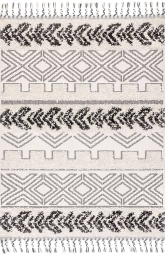 8' Banded Shag Rug primary image