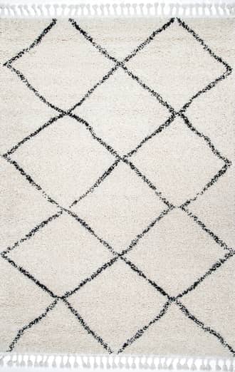 7' 10" Moroccan Lattice Tassel Rug primary image