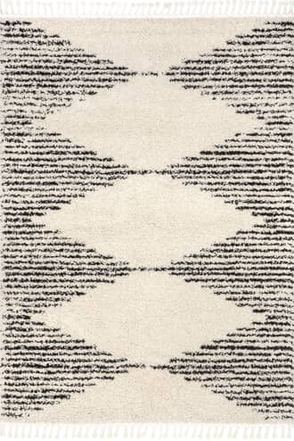 Moroccan Diamond Pinstripes Tassel Rug primary image