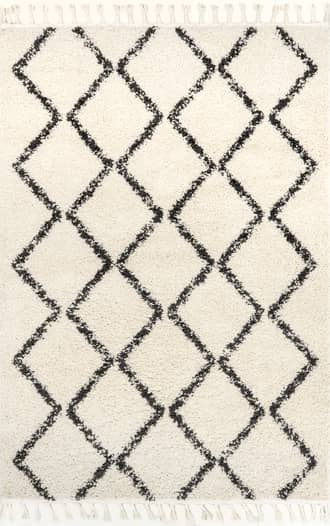 Simple Trellis With Braided Tassels Rug primary image