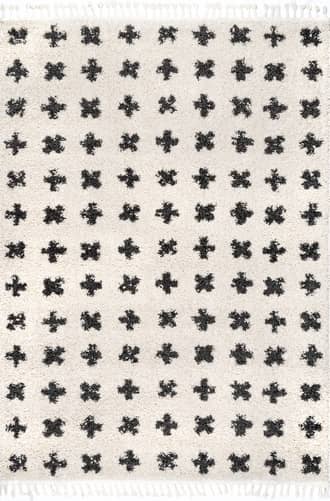 Adriana Cross Trellis Tasseled Rug primary image