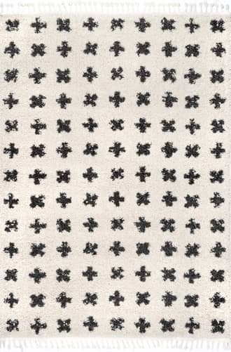 Adriana Cross Trellis Tasseled Rug primary image