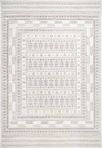 Bordered Tribal Trellis Rug primary image