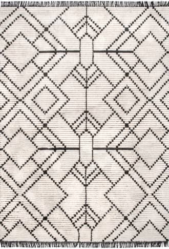 Modern Tracery Tasseled Rug primary image