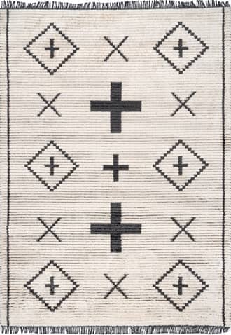 Paige Geometric Tasseled Rug primary image