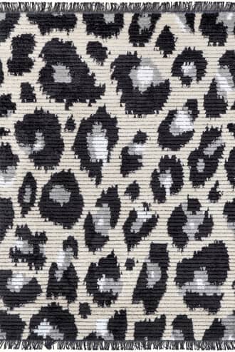 Remy Leopard Tasseled Rug primary image