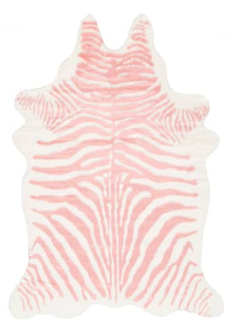 5' x 6' 7" Faux Zebra Hide Rug primary image