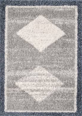 Gray Shaggy Moroccan Diamonds Rug swatch