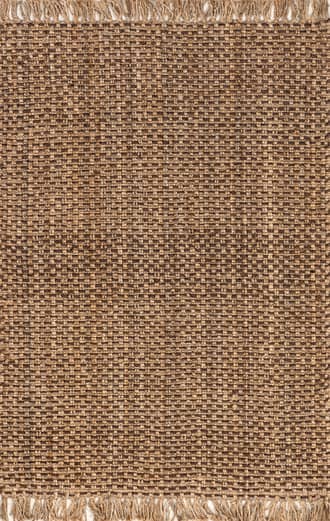 Pilar Jute Solid Tasseled Rug primary image