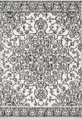 Grey Rosette Medallion Rug swatch