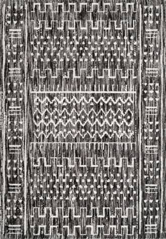 Grey Geometric Etched Rug swatch
