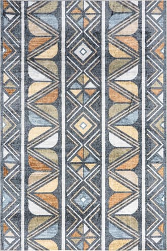 5' 3" x 8' Elm Washable Aztec Banded Rug primary image