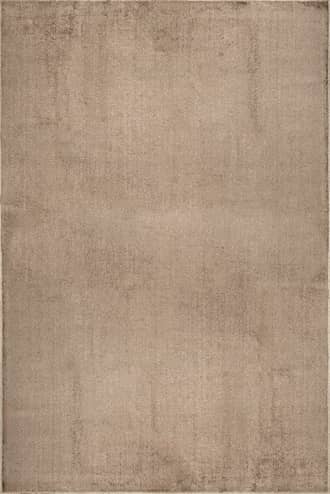 Beige 7' 10" x 10' Nori Lustered Solid Washable Rug swatch