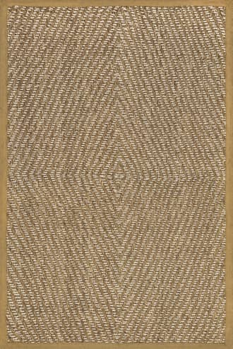 Beige Zondra Diamond Seagrass Rug swatch