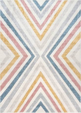 Beige Radiant Chevrons Rug swatch