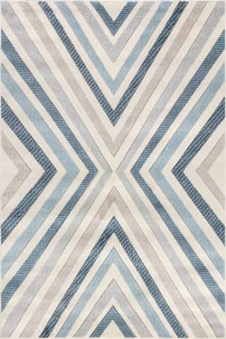 Blue Radiant Chevrons Rug swatch