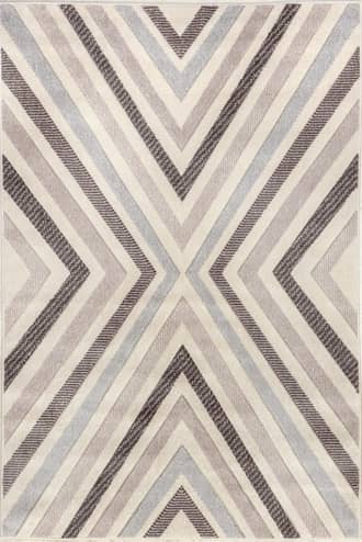 Grey Radiant Chevrons Rug swatch