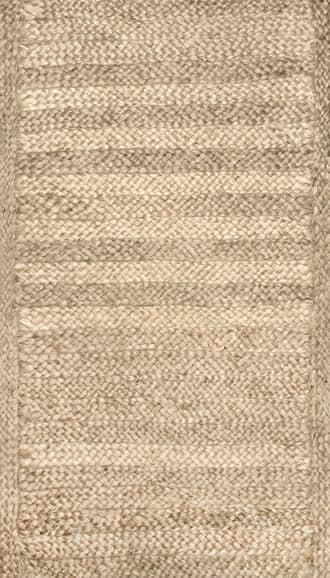 Striped Braided Jute Rug primary image