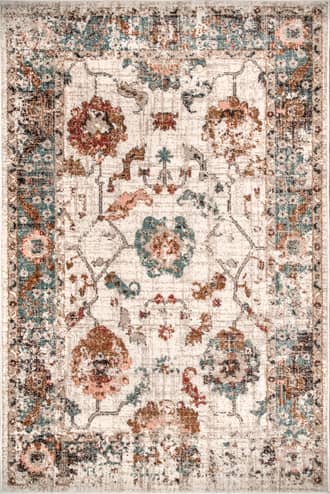 Beige 2' 6" x 8' Vintage Autumn Rug swatch