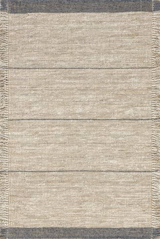 Billie Striped Tasseled Rug primary image