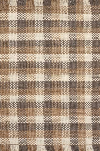 Mavis Plaid Jute Rug primary image