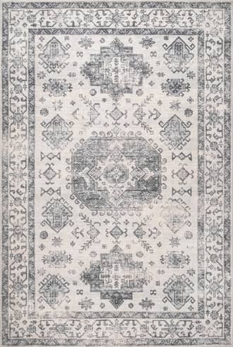 Grey 8' 6" x 11' 6" Lorelai Faded Medallion Rug swatch