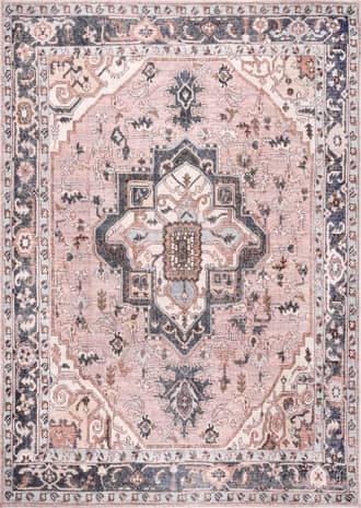 8' Jewel Medallion Washable Rug primary image