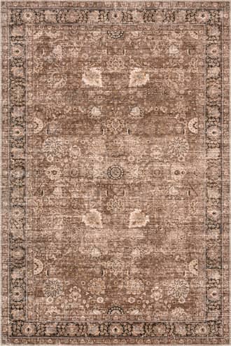 Brown Bayberry Vintage Washable Rug swatch