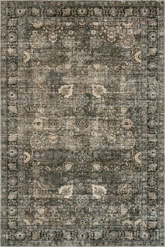 Dark Grey Bayberry Vintage Washable Rug swatch