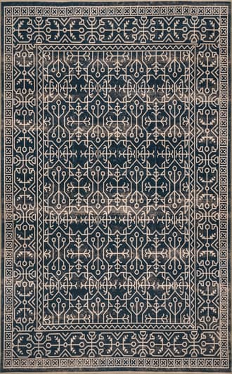 3' x 5' Tinsley Bordered Linework Washable Rug primary image