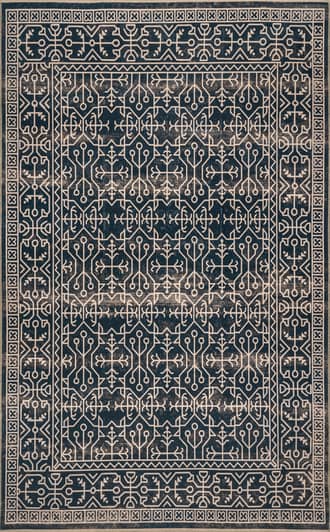 Tinsley Bordered Linework Washable Rug primary image