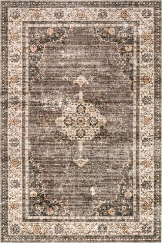 Brown Rosewood Vintage Washable Rug swatch