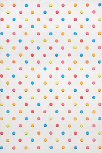 Aviva Kids Washable Dotted Rug primary image